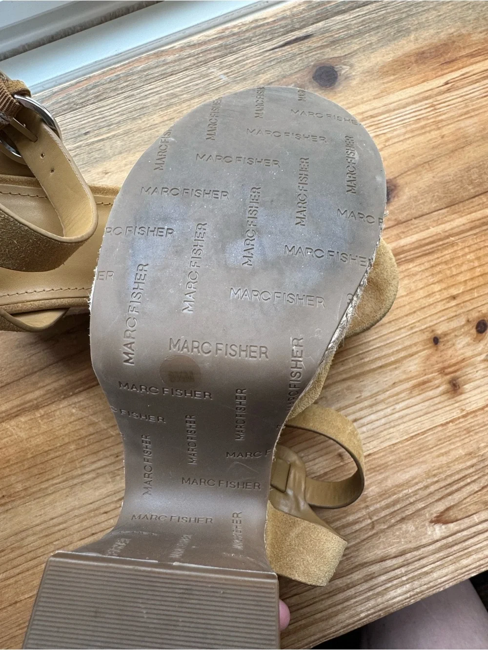 Marc Fisher Voshay Women’s Suede Platform Sandals 8.5